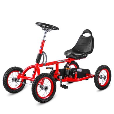 Детский карт (надувные колеса) Bambi kart M 1697-3-2 Красный | Педальная машинка веломобиль