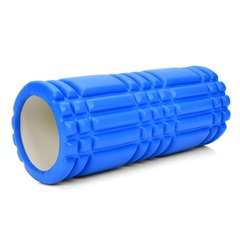 Масажний ролик для йоги (EVA, розмір 33-14 см, у пакеті) MS 0857-3-BL Синій