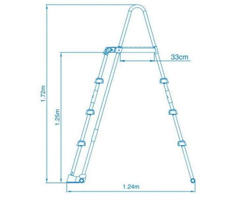 Лестница для бассейнов (высота 122 см, съемные ступеньки) Intex 28076 28076 фото