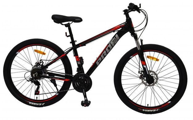 Спортивный велосипед 26 дюймов (рама 13", SHIMANO 21SP) Profi MTB2602-2 Черно-красный MTB2602-2 фото