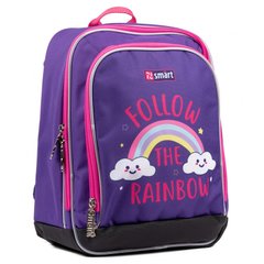 Рюкзак школьный каркасный SMART H-55 Follow the rainbow Фиолетовый 558039 фото