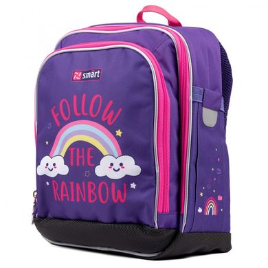 Рюкзак школьный каркасный SMART H-55 Follow the rainbow Фиолетовый 558039 фото