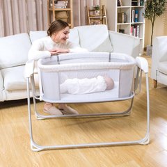 Приставне ліжечко для новонароджених із функцією гойдання (3-в-1, музика, USB, таймер) Mastela 8902 8902 фото