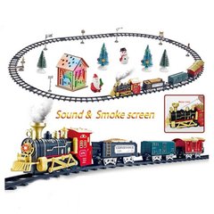 Залізниця Новорічний експрес (локомотив, 3 вагони, звук, світло, фігурки, 28 деталей) 6678-14 6678-14 фото