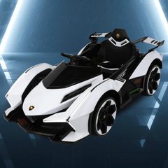 Дитячий електромобіль Lamborghini (2 мотори 35W, акум. 12V8AH, MP3, USB, світло, EVA) M 4865EBLR-1 Білий