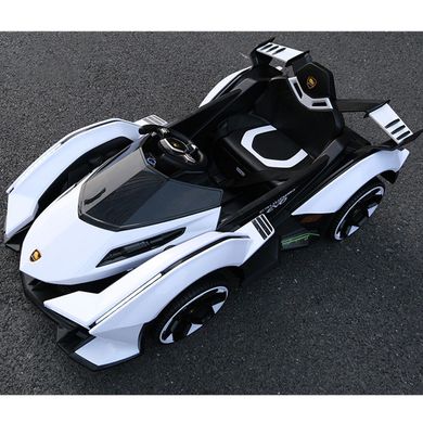 Дитячий електромобіль Lamborghini (2 мотори 35W, акум. 12V8AH, MP3, USB, світло, EVA) M 4865EBLR-1 Білий