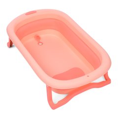 Ванна дитяча складна для купання на ніжках зі зливом EL Camino BATH (довжина 78см) ME 1108 Pink Рожева ME 1108 Pink фото