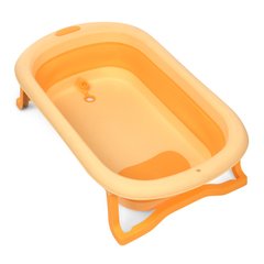 Ванна дитяча складна для купання на ніжках зі зливом EL Camino BATH (довжина 78см) ME 1108 Yellow Жовта ME 1108 Yellow фото