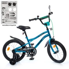 Велосипед двоколісний дитячий 16 дюймів (дзвінок, дзеркало, складання 75%) Profi Urban Y16253S-1 Бірюзовий Y16253S-1 фото