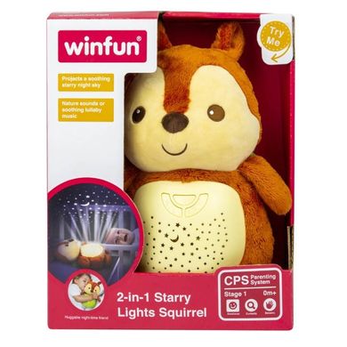 Ночник детский Лисенок WINFUN (проектор звездного неба, колыбельны) 0824-NL