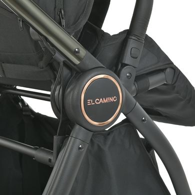 Детская прогулочная коляска El Camino ME 1078 VERSA Clover Black Черная ME 1078 Clover Black фото