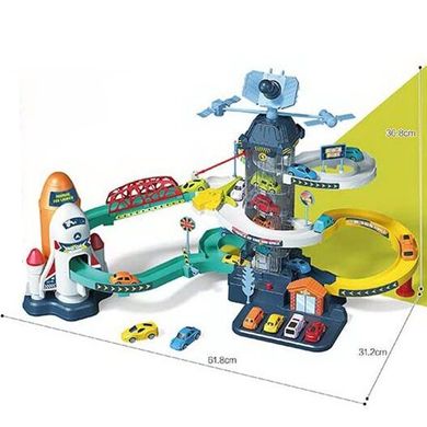 Парковка трек для машинок Космическая станция (электрический подъемник, подсветка) 5507A 5507A фото