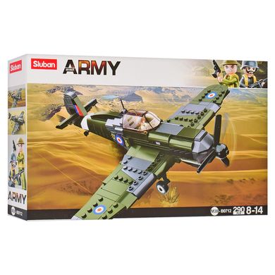 Конструктор Sluban Army истребитель ВПС Spitfire (фигурка, 290 деталей, в коробке) M38-B0712 M38-B0712 фото