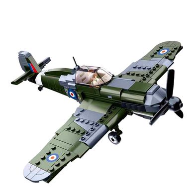 Конструктор Sluban Army истребитель ВПС Spitfire (фигурка, 290 деталей, в коробке) M38-B0712 M38-B0712 фото