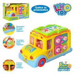 Музична іграшка Автобус Limo toy (їде, музика англійською, світло, тріскачка) 796 796 фото
