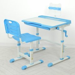 Парта учнівська дитяча Bambi M 3111(2)-4 Блакитний| Комплект зростаюча парта і стілець M 3111(2)-4 фото