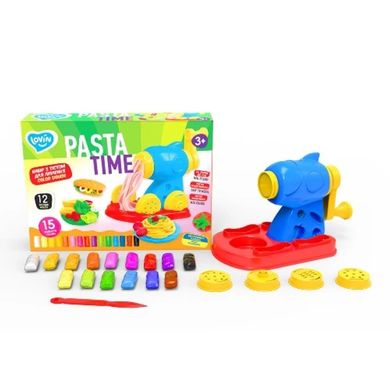 Тесто для лепки "Pasta Time" TM Lovin (15 цветов, машинка для пасты, с аксессуарами) 41195 41195 фото