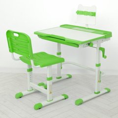 Парта учнівська дитяча Bambi M 3111(2)-5 Зелений | Комплект зростаюча парта і стілець M 3111(2)-5 фото