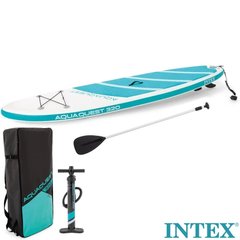 Дошка для SUP серфінгу Intex SUP-БОРД 68242 Блакитна (320-81-15см) | Надувна дошка для серфінгу 68242 фото
