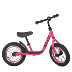 Дитячий біговел (надувні колеса, метал.обод) PROFI KIDS M 4067A-4 Рожевий M 4067A-4 фото