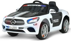 Дитячий електромобіль Mercedes Поліція (2 мотори по 40W, акум12V7AH, MP3, USB) Bambi M 4866EBLR-1-2 Білий