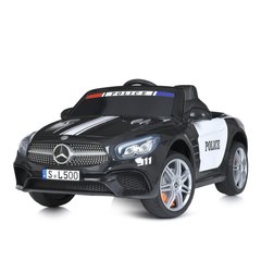 Дитячий електромобіль Mercedes Поліція (2 мотори по 40W, акум12V7AH, MP3, USB) Bambi M 4866EBLR-2-1 Чорний