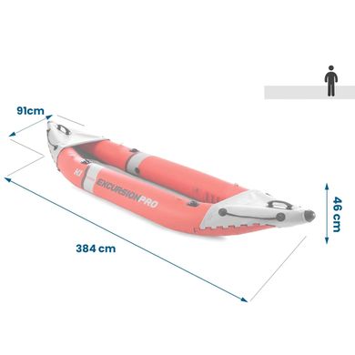 Надувний човен-байдарка кайак EXCURSION Intex 68303 Червоний MR 68303 фото