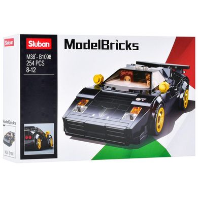 Конструктор машинка SLUBAN Model Bricks (длина 15,5см, 254 детали, фигурки, в коробке) M38-B1098 M38-B1098 фото