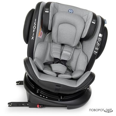 Детское автокресло (группа 0+ 1-2-3, isofix, поворот 360) EL CAMINO EVOLUTION 360º ME 1045 Royal Gray Серый ME 1045 Royal Gray фото