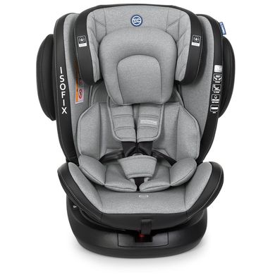 Дитяче автокрісло група 0+ 1-2-3, isofix, поворот 360) EL CAMINO EVOLUTION 360º ME 1045 Royal Gray Сірий ME 1045 Royal Gray фото