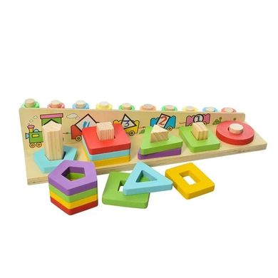 Развивающая игрушка Геометрика TREE TOYS (70 деталей, в коробке) MD 2068 MD 2068 фото