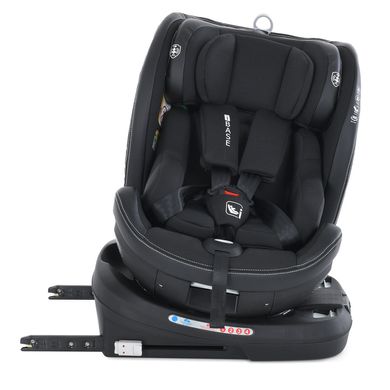 Дитяче автокрісло (+0-1-2-3, 0-36 кг, isofix, поворот 360) El Camino i-BASE ME 1109 Jet Black Чорний ME 1109 Jet Black фото