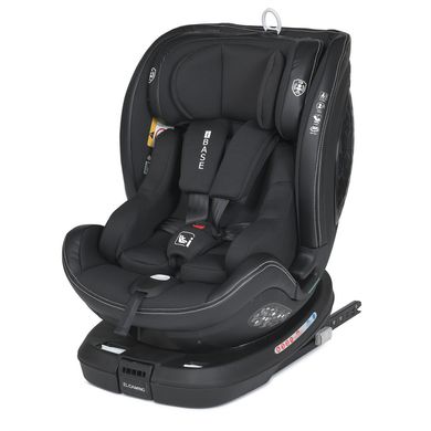 Дитяче автокрісло (+0-1-2-3, 0-36 кг, isofix, поворот 360) El Camino i-BASE ME 1109 Jet Black Чорний ME 1109 Jet Black фото