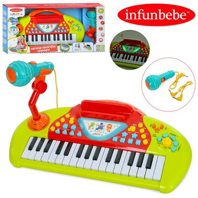 Пианино детское Infunbebe (37см, микрофон, музыка, MP3, свет, запись, в коробке) LML7710 LML7710 фото