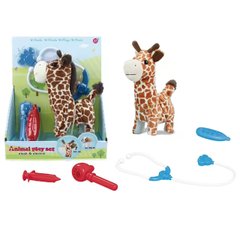 Ігровий набір ветеринара (жираф 19 см, інструменти, звук, на батарейках) T829-2
