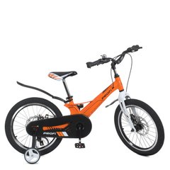 Велосипед двоколісний дитячий двоколісний 18 дюймів (магнієва рама) Profi Hunter LMG18234 Помаранчевий LMG18234 фото