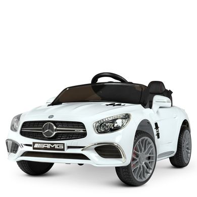 Дитячий електромобіль Mercedes (2 мотори по 45W, MP3, USB, музика, світло) Bambi M 4871EBLR-1 Білий