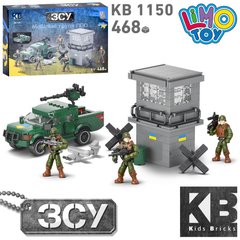 Конструктор військовий блокпост Limo Toy (машина, фігурки, 468 деталей, у коробці) KB 1150 KB 1150 фото