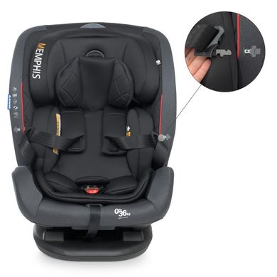 Детское автокресло El Camino (группа 0+/1-2-3, isofix) MEMPHIS ME 1093 Shadow Black Черный ME 1093 Shadow Black фото