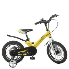 Велосипед двоколісний дитячий 14 дюймів (магнієва рама) Profi Hunter LMG14238 Жовтий LMG14238 фото