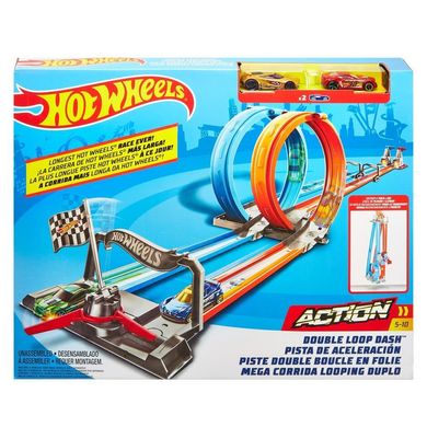 Портативный трек Двойная петля Hot Wheels GFH85 GFH85 фото