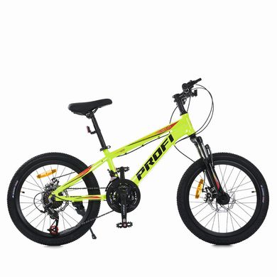 Спортивный велосипед 20 дюймов Profi (рама 11", SAIGUAN 7SP) MTB2001-4 Желтый MTB2001-4 фото