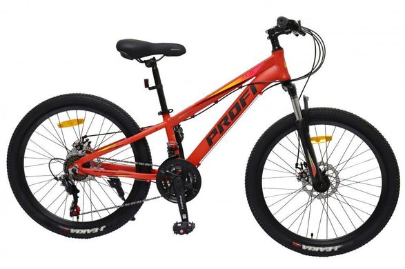 Спортивный велосипед 24 дюйма Profi (рама 11", SHIMANO 21SP) MTB2401-1 Красный MTB2401-1 фото