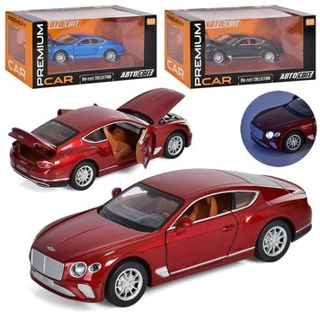 Іграшкова машинка Bentley Continental АвтоСвіт (3 кольори, масштаб 1:22, світло, звук, інерція) AP-1724 AP-1724 фото