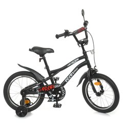 Велосипед дитячий двоколісний 16 дюймів (дзвінок, дзеркало, складання 75%) Profi Urban Y16252-1 Чорний Y16252-1 фото