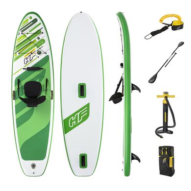 Доска для SUP серфинга BESTWAY SUP-БОРД 65310 Желто-зеленая (340-89-15 см) | Надувная доска для серфинга. 65310 фото