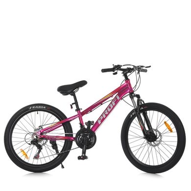 Спортивний велосипед 24 дюйми Profi (рама 11", SHIMANO 21SP) MTB2401-3 Фуксія MTB2401-3 фото