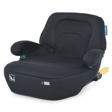 Автокресло бустер (группа 3, 25-36 кг, I-size 125-150см, Isofix) EL Camino i-GO ME 1112 Black Черный ME 1112 Black фото