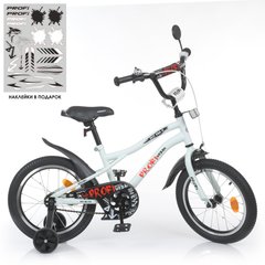Велосипед дитячий двоколісний 16 дюймів (дзвінок, дзеркало, складання 75%) Profi Urban Y16251-1 Білий матовий Y16251-1 фото