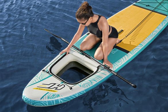 Доска для SUP серфинга (340-89-15см, доска, весло, ручной насос, сумка) SUP-борд Bestway 65363 Голубой 65363 фото